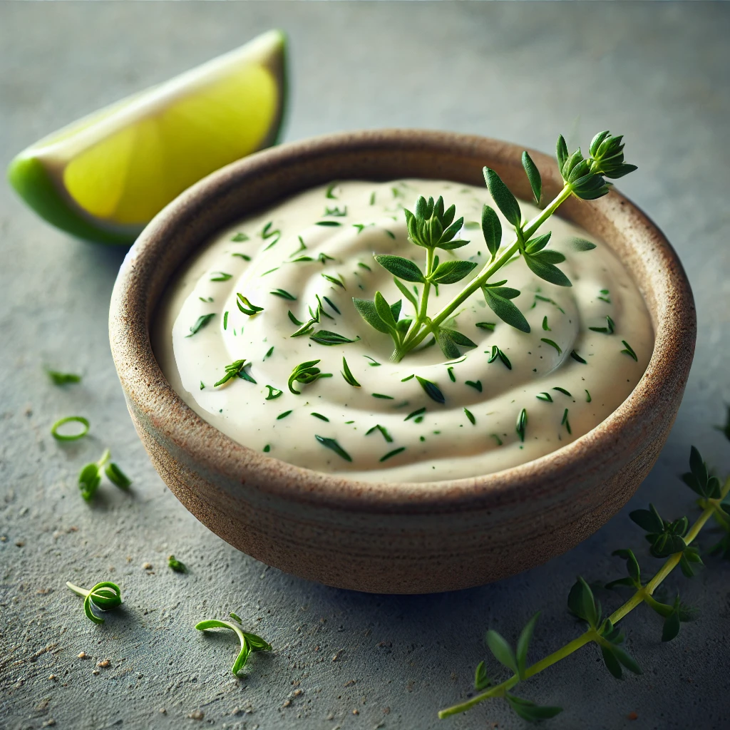 Krémes és frissítő mártás tárkonnyal és lime-mal