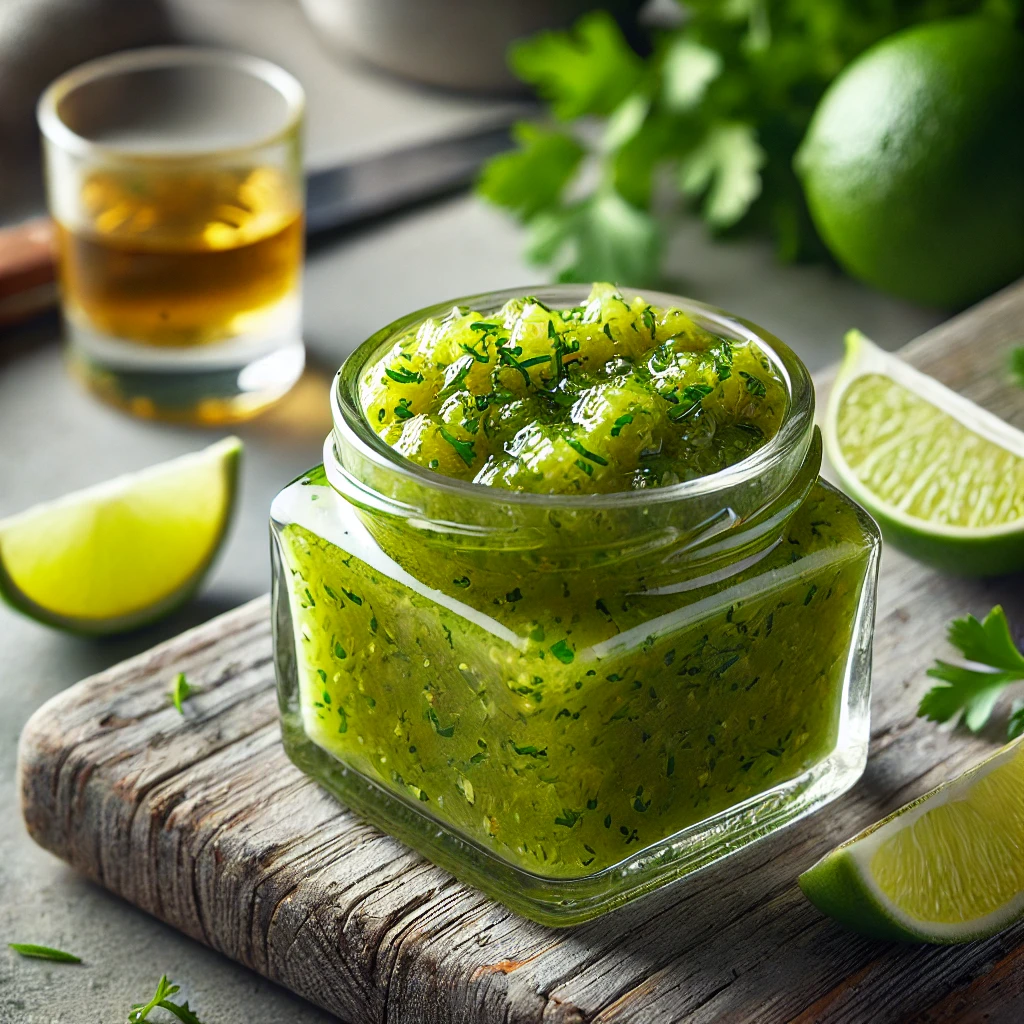 Friss, pikáns tárkonyos lime tequilás chutney házilag