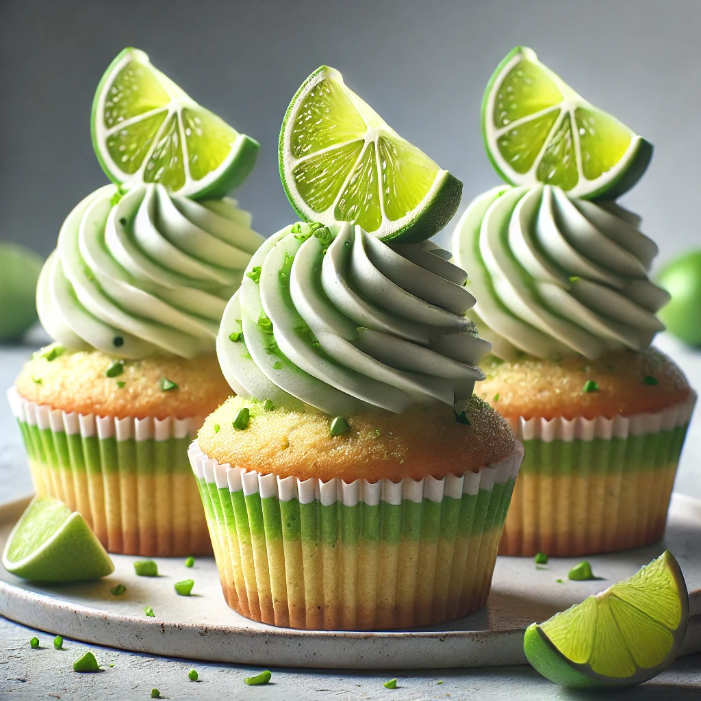 Frissítő lime és tequila ízesítésű cupcake