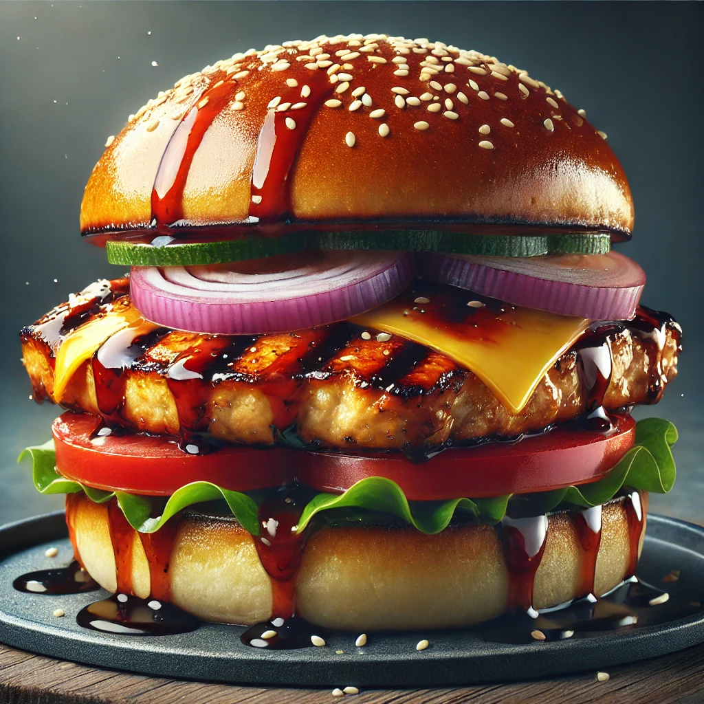 Japán ihletésű teriyaki szószos hamburger otthon