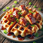 Teriyaki gofri csirkével és szezámmal