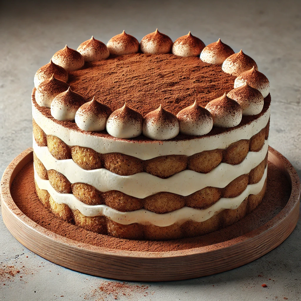 Klasszikus tiramisu torta recept – lágy mascarpone krém és kávés piskóta rétegek.