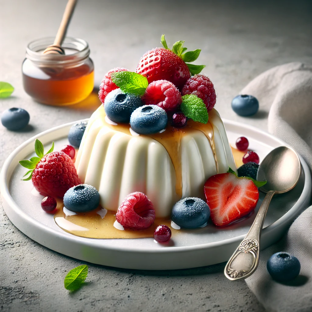 Krémes panna cotta túrós ízesítéssel