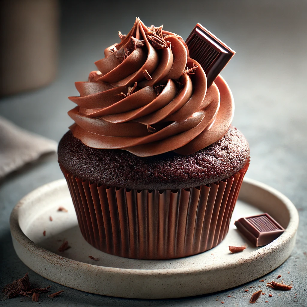 Krémes és gazdag vegán csokoládés cupcake növényi alapanyagokból
