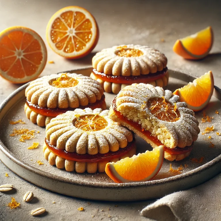 Zabpelyhes-narancsos linzer tálalva