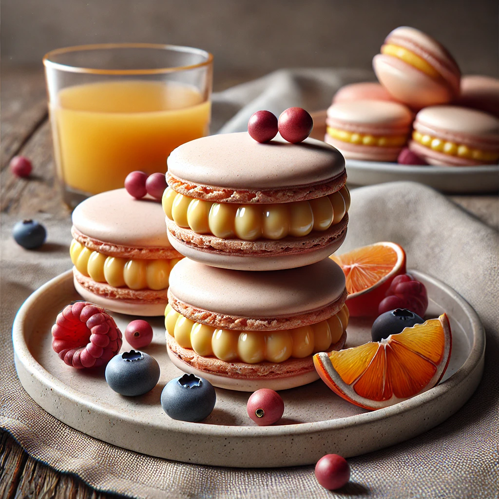 Frissítő puncsos ízvilágú alkoholmentes macaron