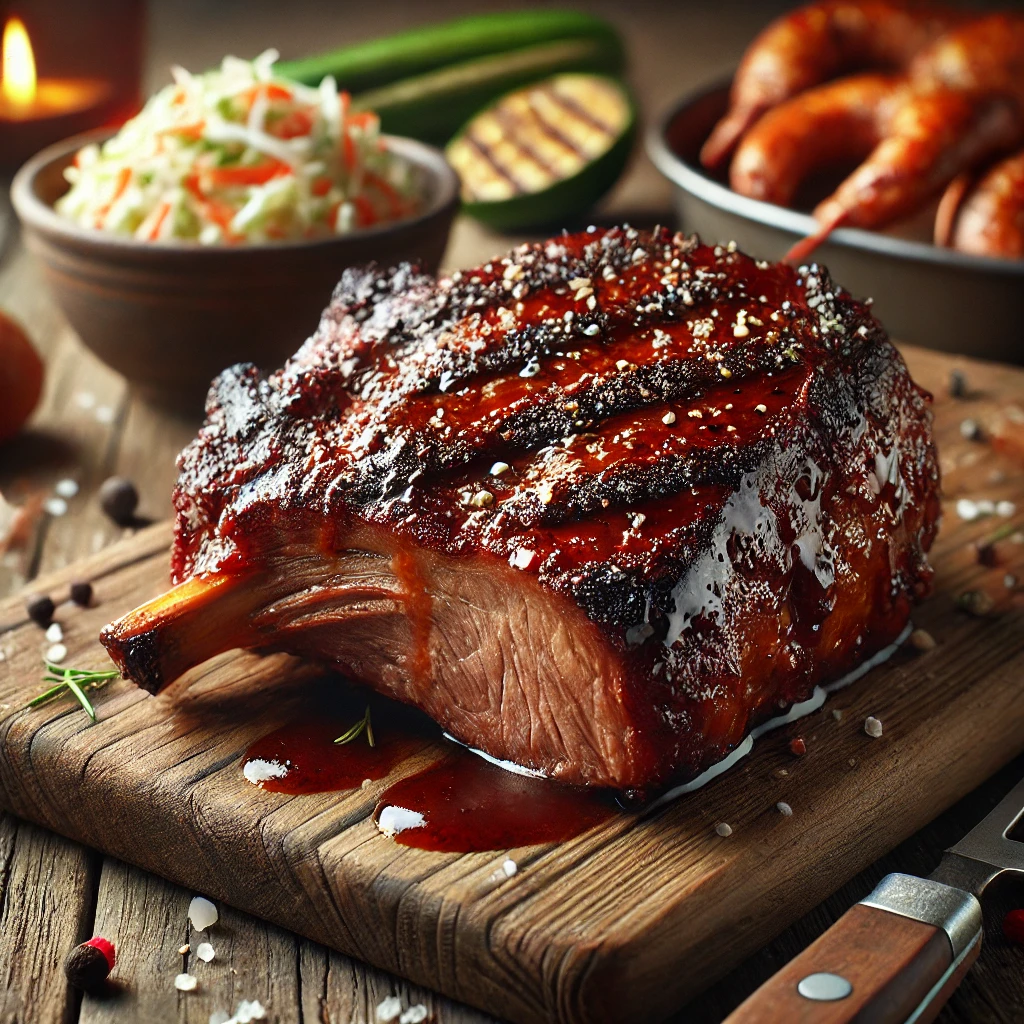 Füstös, szaftos BBQ kecskehús lassan sütve