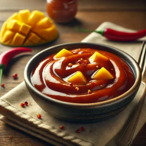 Füstös, csípős és édes házi BBQ chilis-mangós szósz