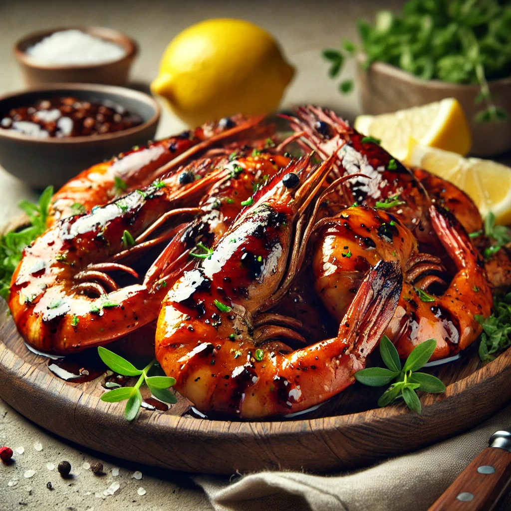 Szaftos, füstös rák BBQ szósszal és friss fűszerekkel