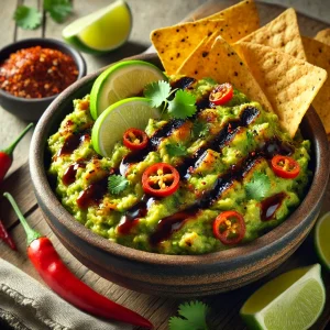Füstös grillezett avokádókrém chilis citrusos ízesítéssel
