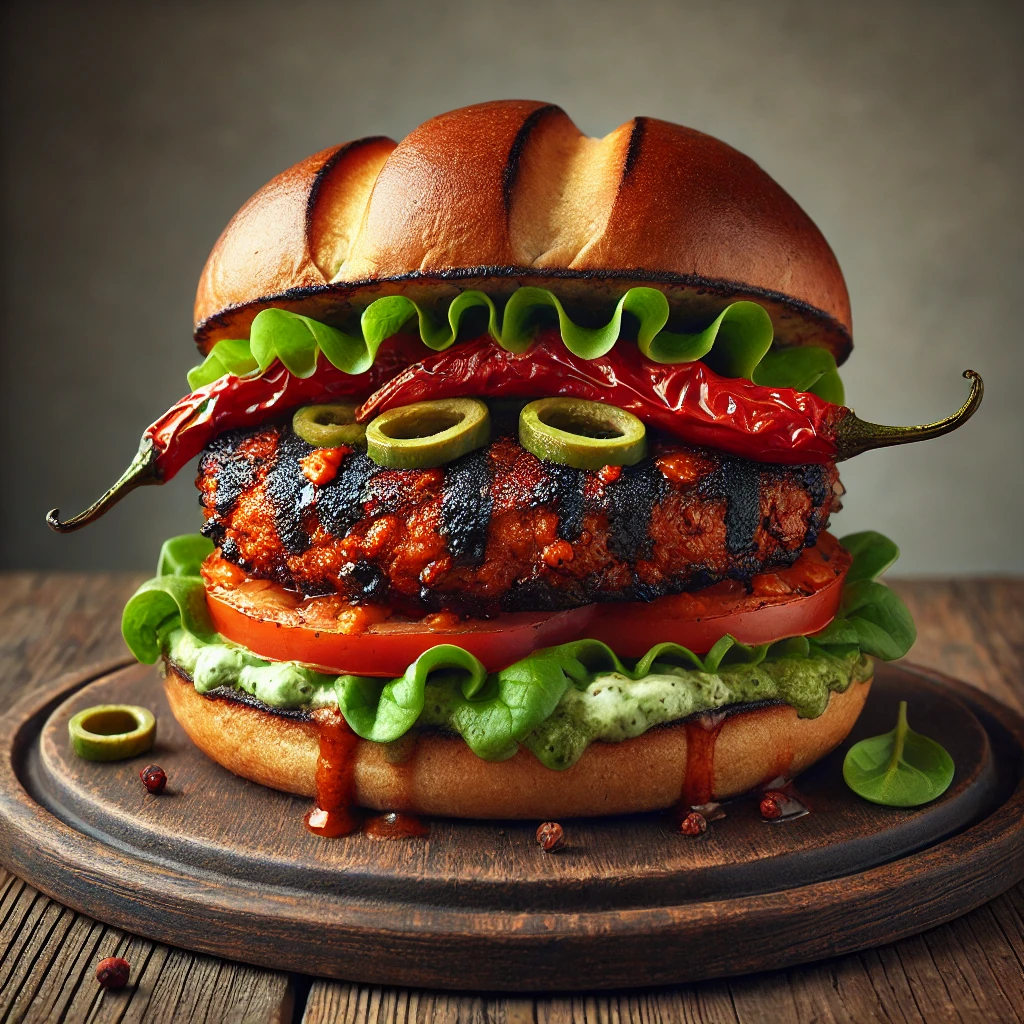 Füstös és ízletes grillezett fekete bab burger BBQ módra
