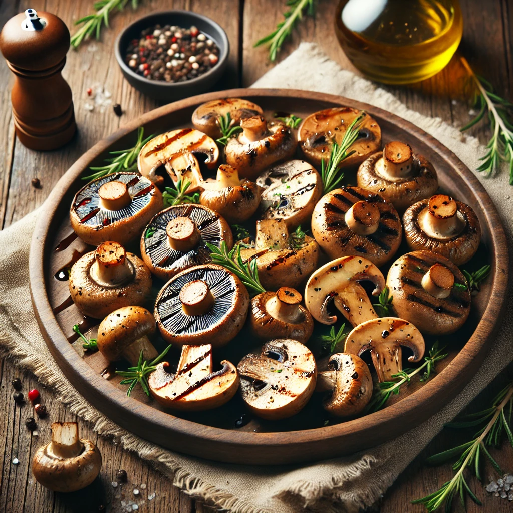 Egyszerű és ízletes grillezett gombakeverék BBQ módra