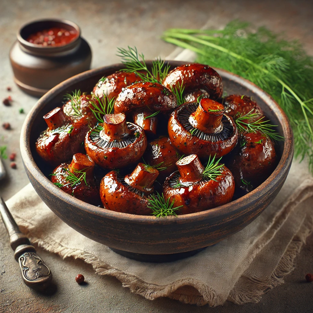 Füstös és ízletes grillezett gombás-kapros ragu BBQ módra