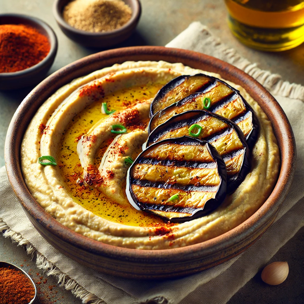 Füstös és krémes grillezett hummusz BBQ módra
