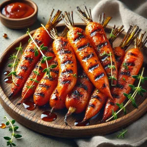 Egészséges és ízletes grillezett répa BBQ szósszal
