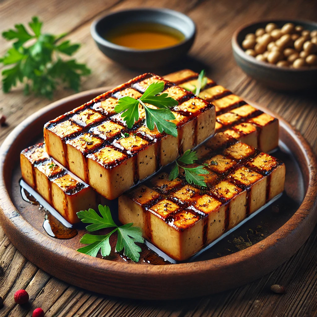 Füstös és ízletes grillezett tofu steak BBQ módra