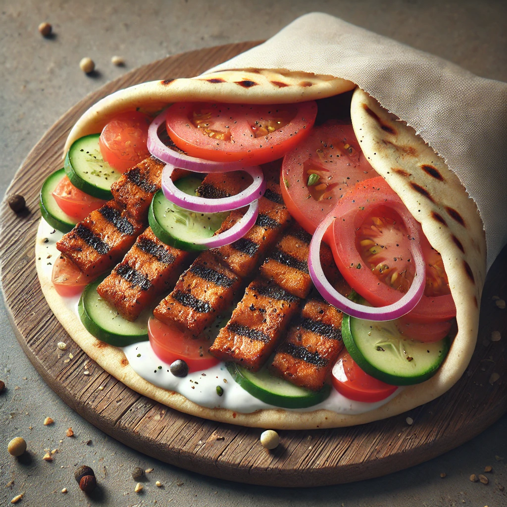 Füstös és ízletes grillezett vegán gyros BBQ módra