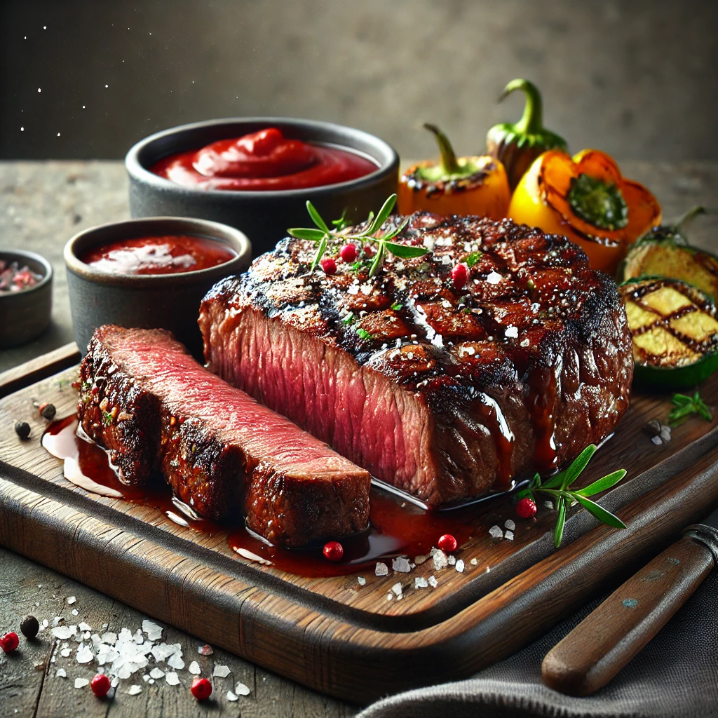 Szaftos és füstös grillezett marhahátszín