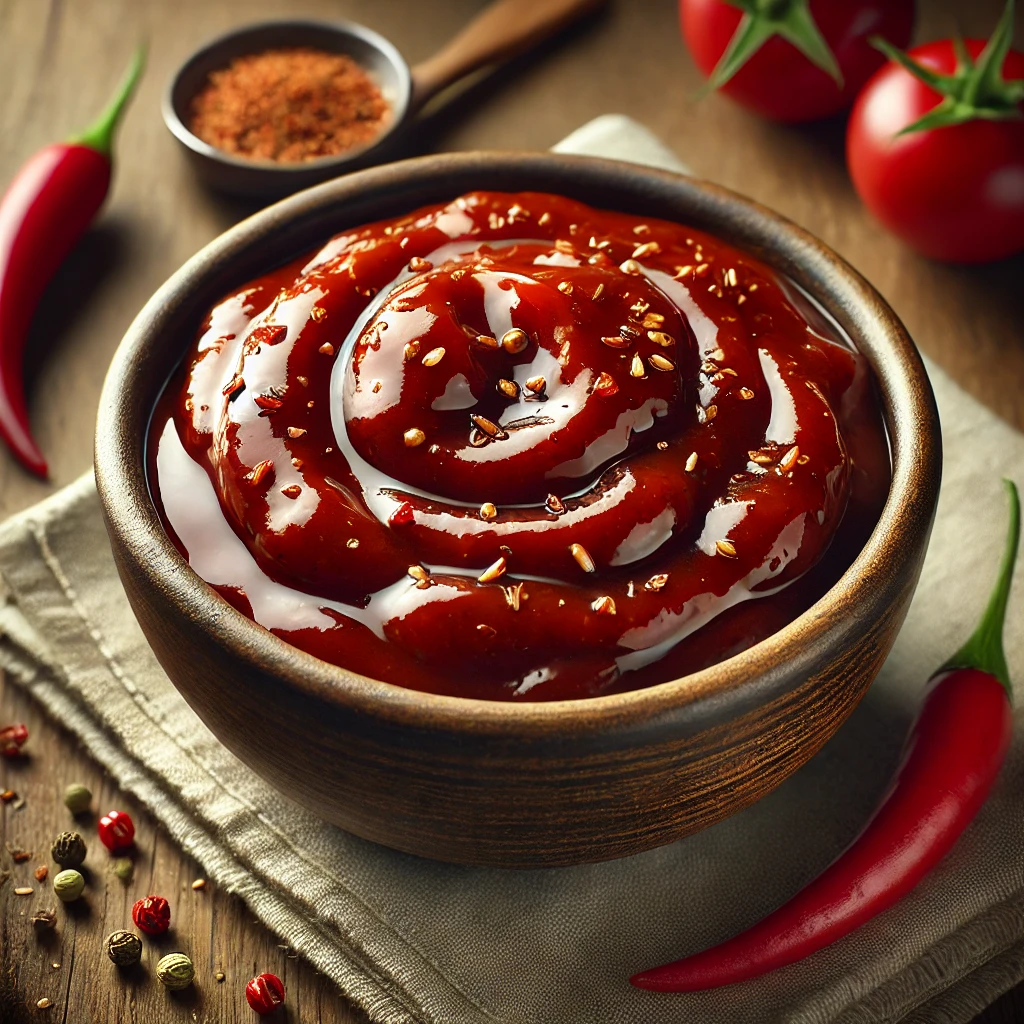 PikÃ¡ns, fÃ¼stÃ¶s Ã©s enyhÃ©n csÃ­pÅs hÃ¡zi BBQ paradicsomos-csilis pÃ¡c