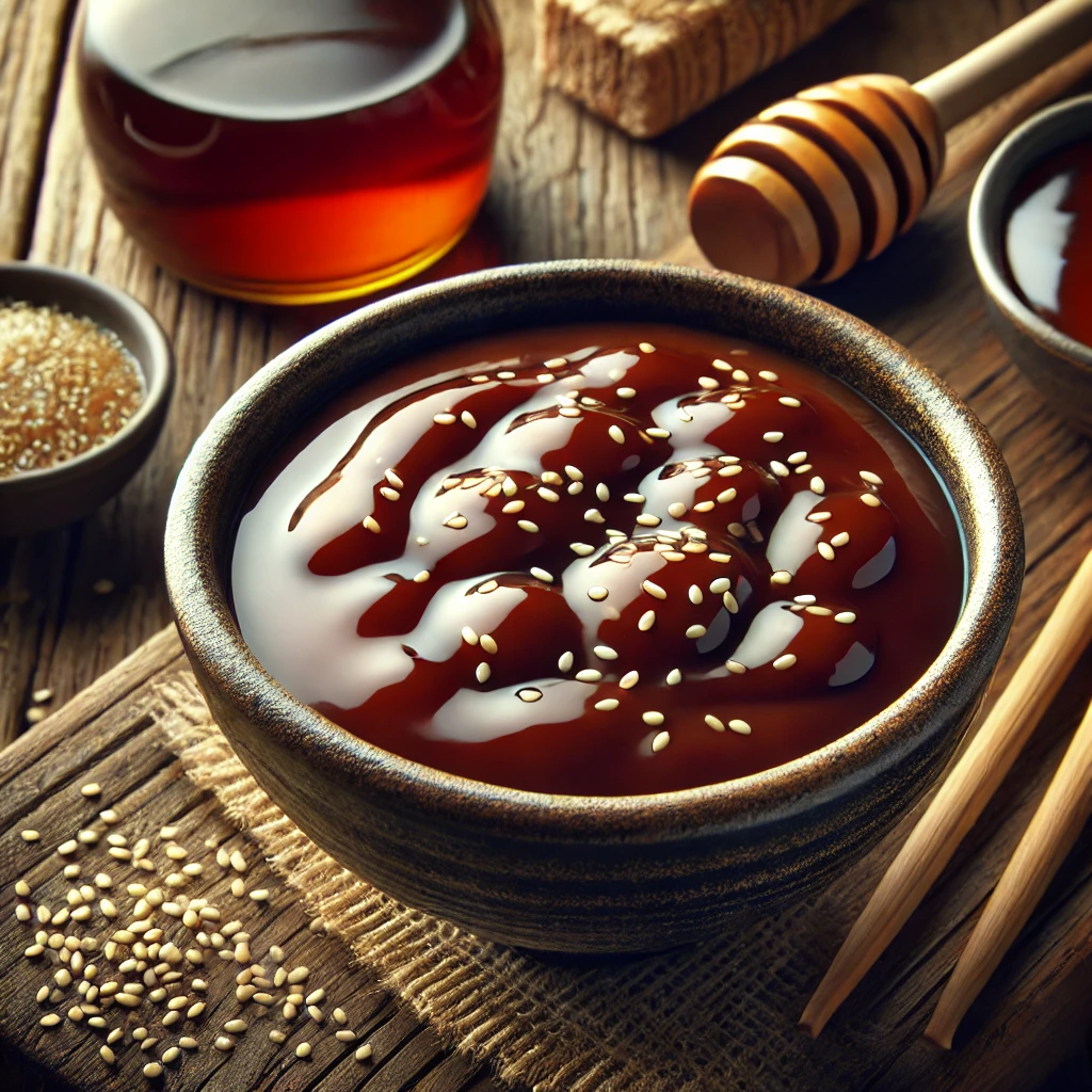 FÃ¼stÃ¶s, Ã©des-savanykÃ¡s hÃ¡zi kÃ©szÃ­tÃ©sÅ± BBQ teriyaki szÃ³sz szezÃ¡mmaggal