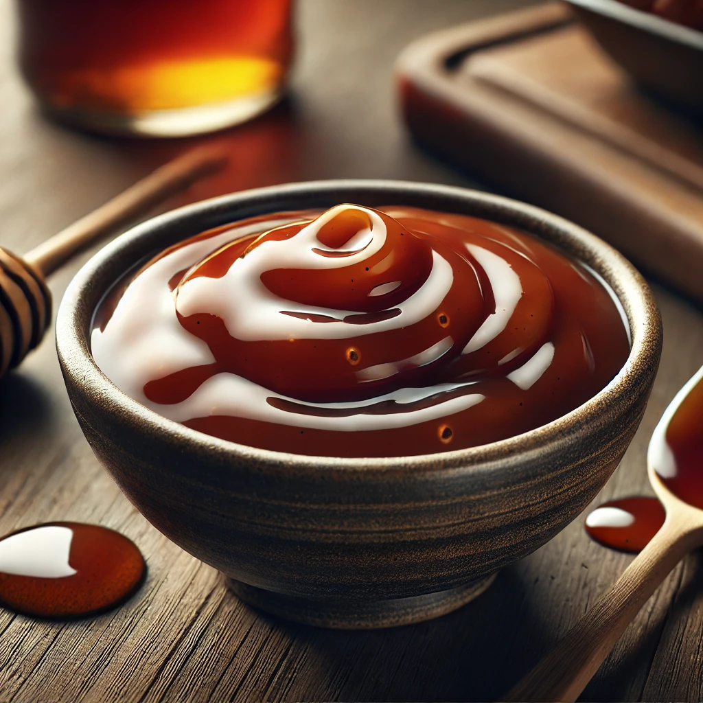 FÃ¼stÃ¶s whiskey-mÃ©zes BBQ szÃ³sz karamellizÃ¡lt jegyekkel