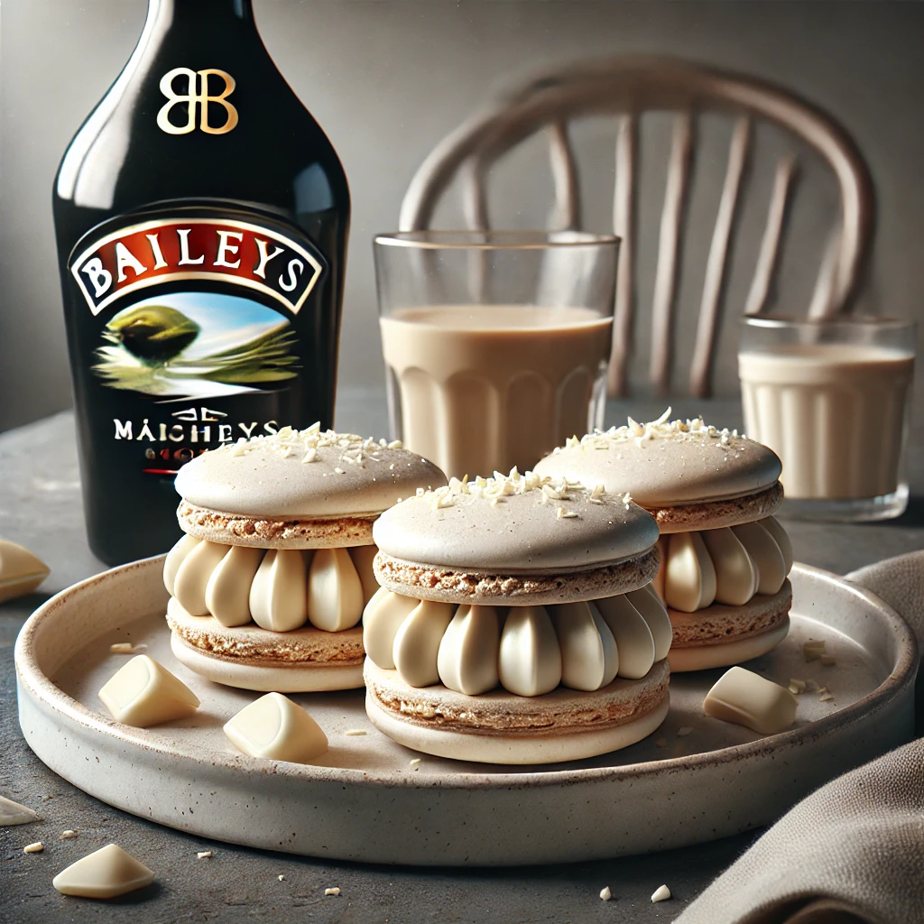 Baileys és fehércsokoládé ízvilággal készült macaron
