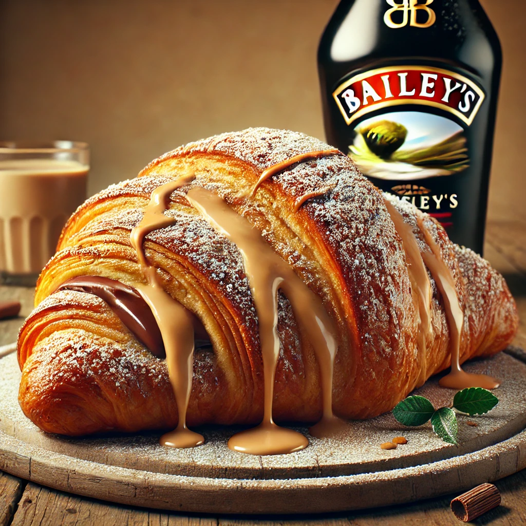 Lágy és illatos Bailey's krémes croissant könnyen elkészíthető receptje