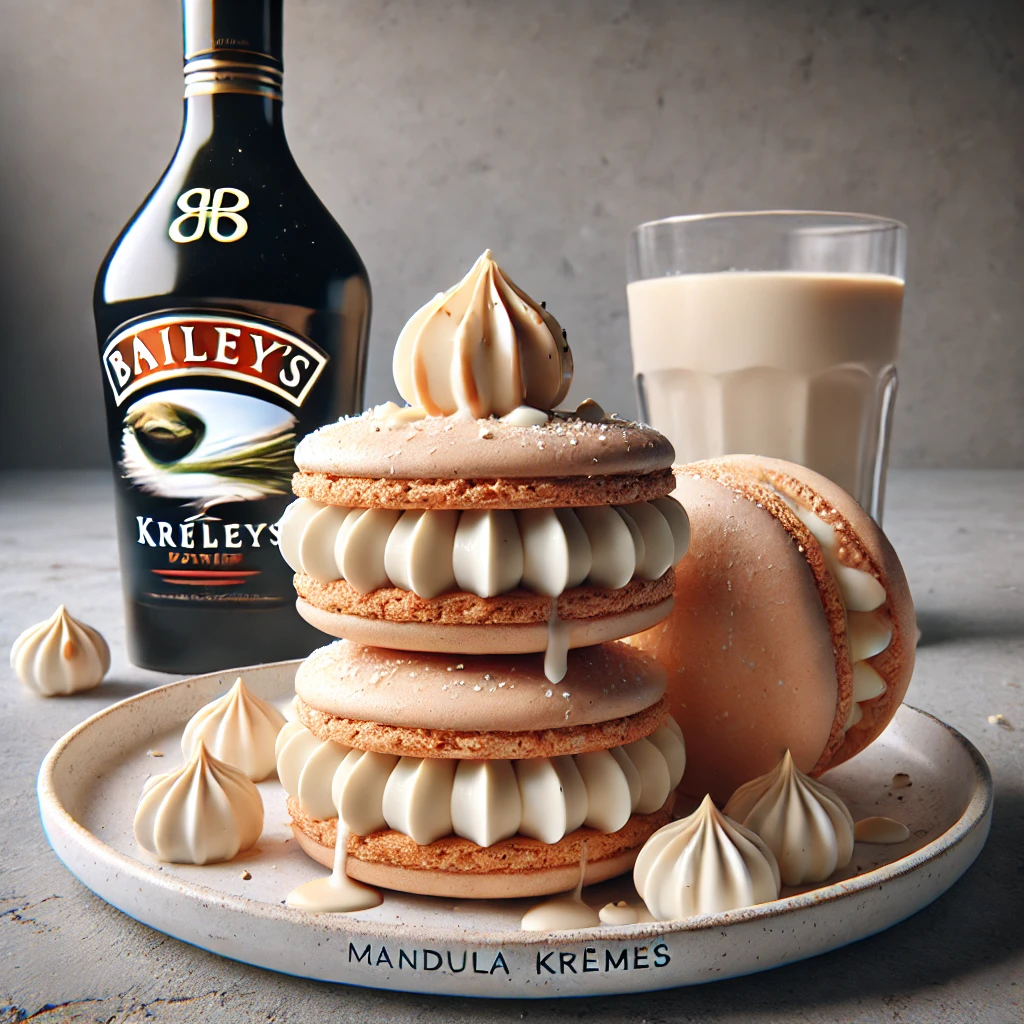 Krémes Bailey's likőrös macaron