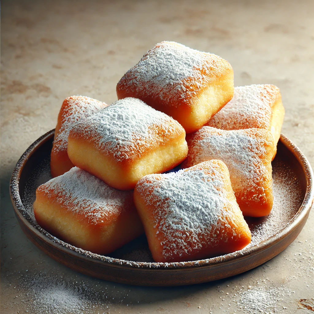 Klasszikus francia beignet, porcukorral megszórva