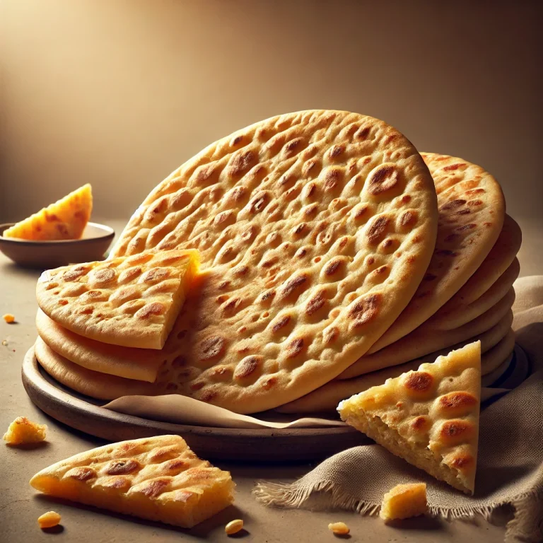 Bhakri indiai kemény laposkenyér frissen sütve