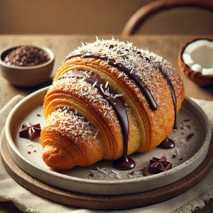 Kókuszos és csokoládés Bounty croissant recept