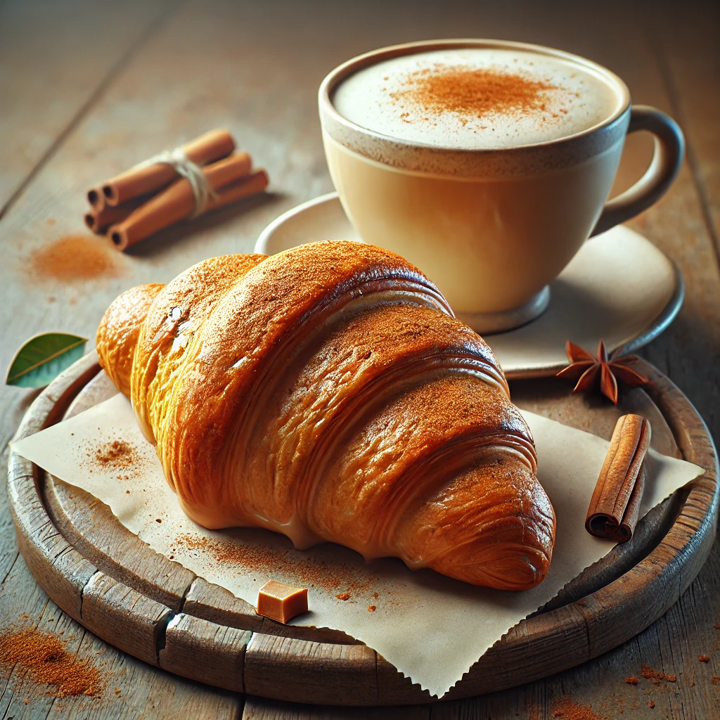 Ropogós és fűszeres chai latte croissant recept
