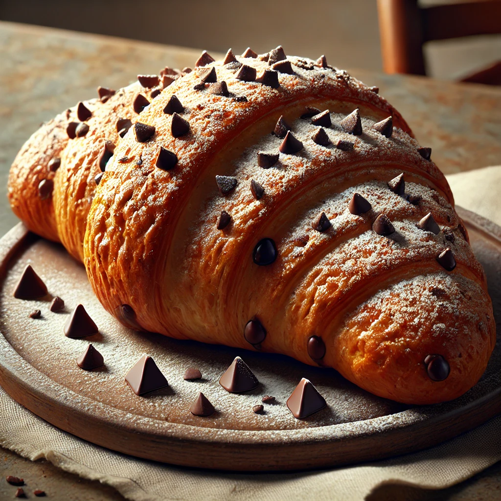 Csokoládécseppekkel töltött Choco Chips croissant recept