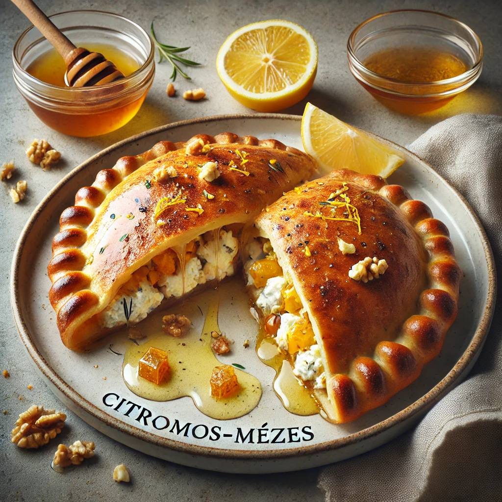 Frissítő és édes calzone ricottával, mézzel és dióval