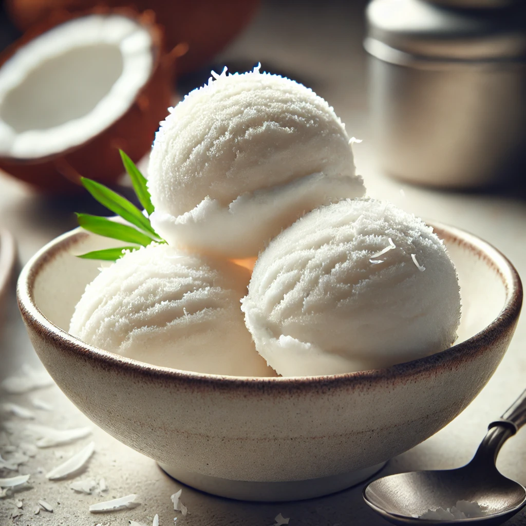 Krémes és trópusi kókusz sorbet házilag