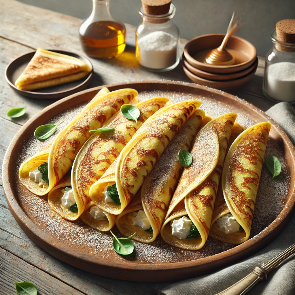 Olasz crespelle sós vagy édes töltelékkel