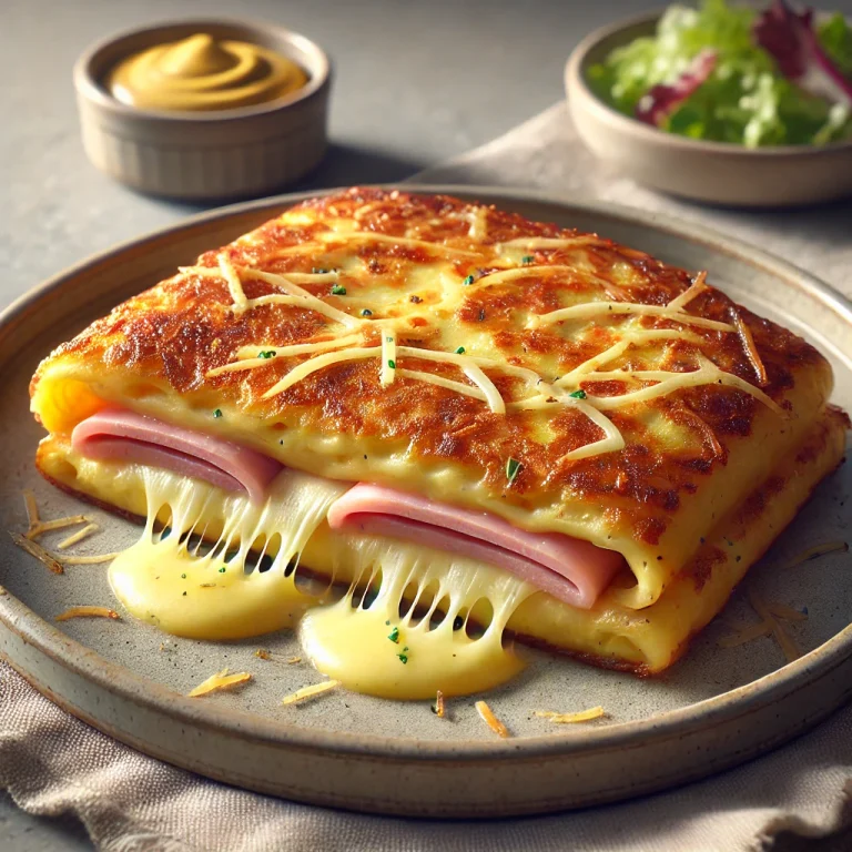 Croque Pancake tálalva
