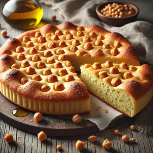 Friss csicseriborsólisztes focaccia
