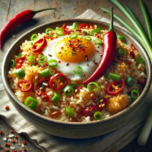 Fűszeres és csípős chili rizs recept egyszerűen