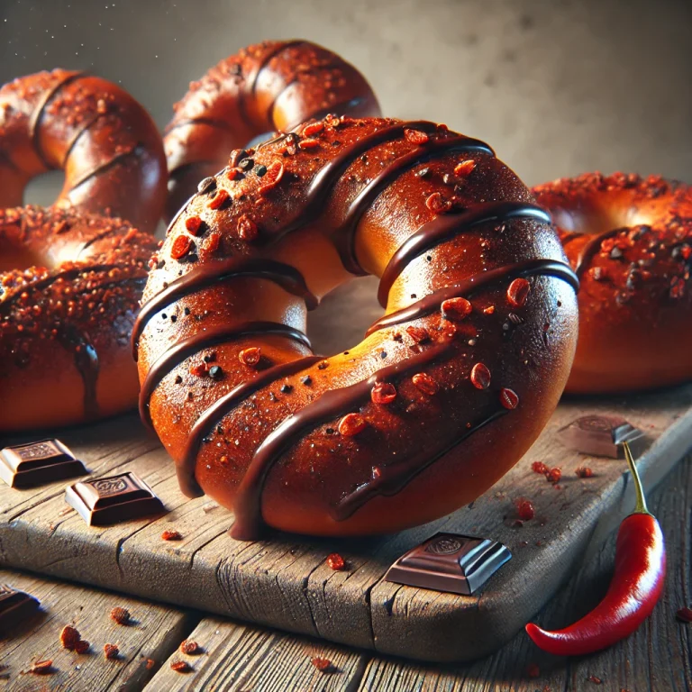 Frissen sült csípős chilis-csokoládés bagel