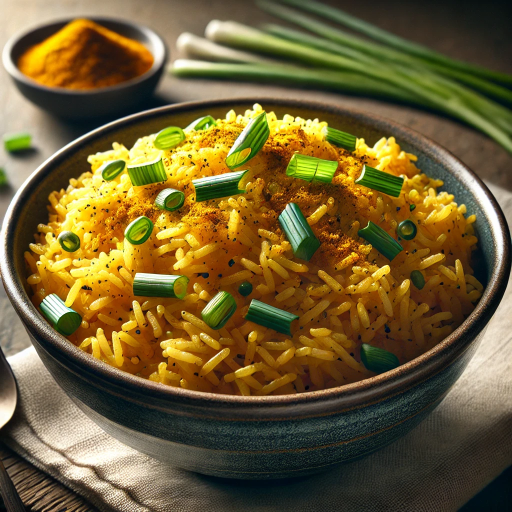 Illatos és fűszeres curryvel készült rizs