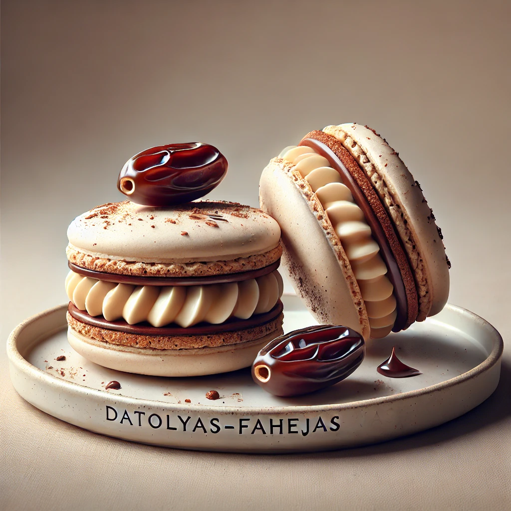Finom datolyás-fahéjas macaron