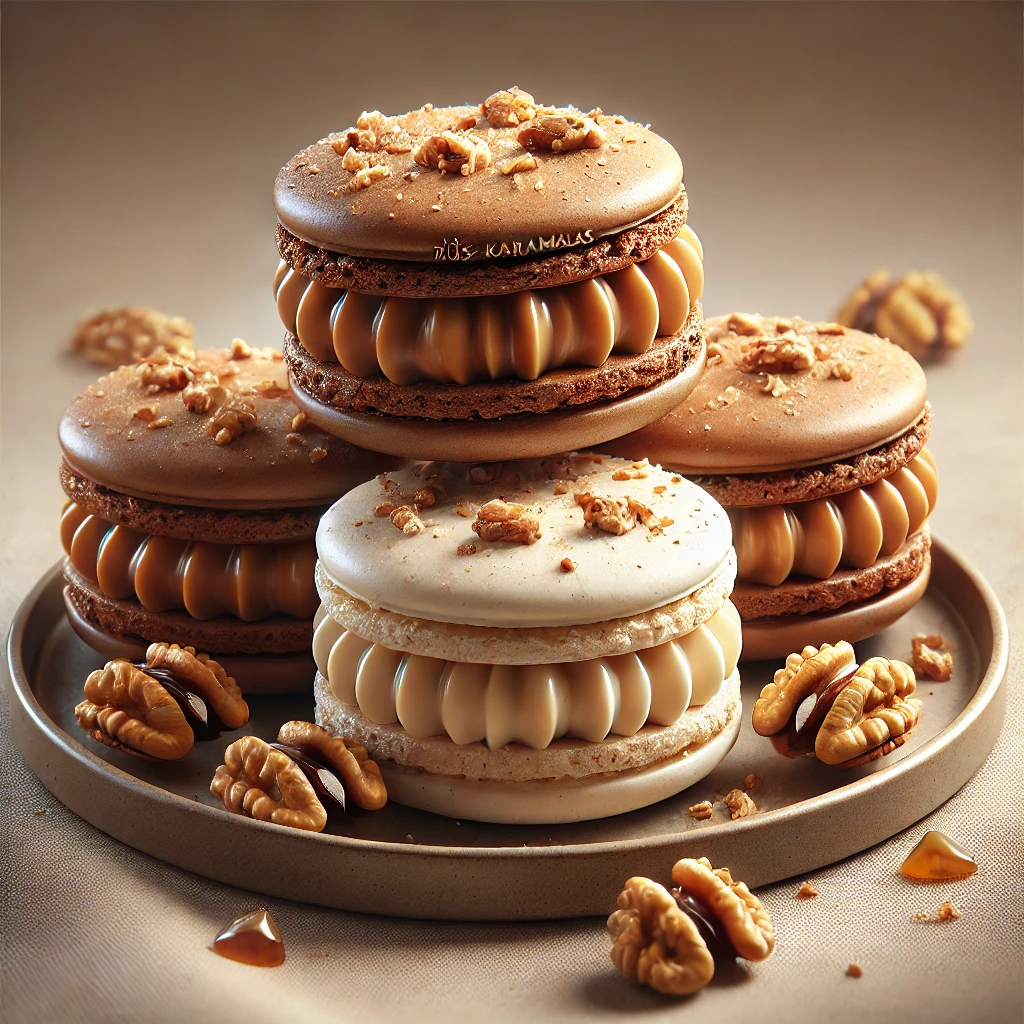 Finom diós-karamellás macaron
