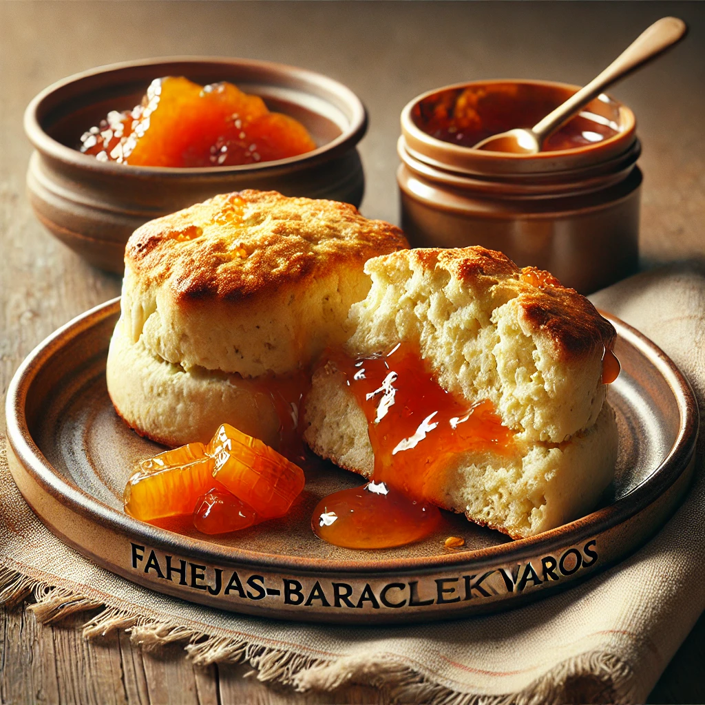Különleges scone fahéjjal és baracklekvárral