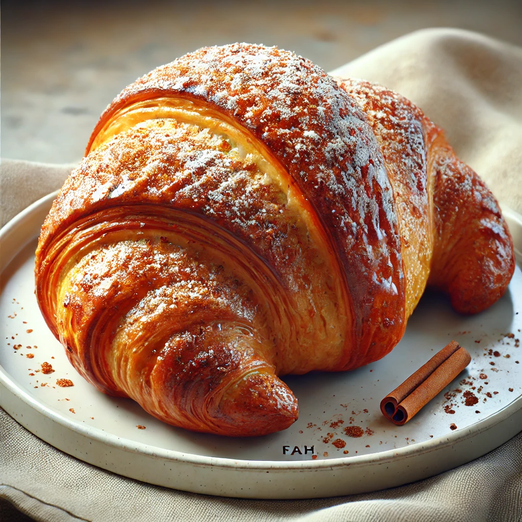 Édes és illatos croissant fahéjas cukormázzal