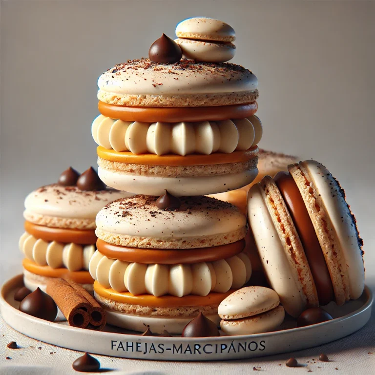 Fahéjas-marcipános macaron