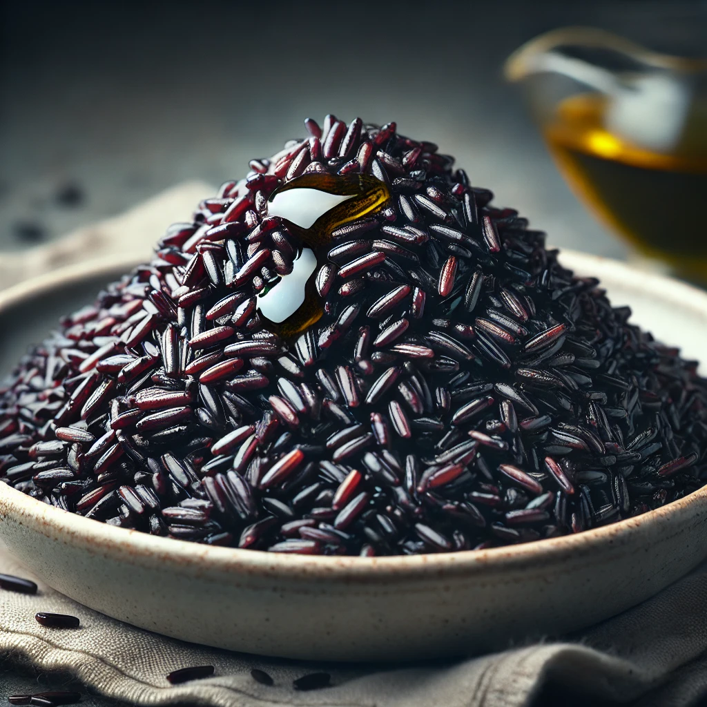 Tápláló és egészséges fekete rizs köret