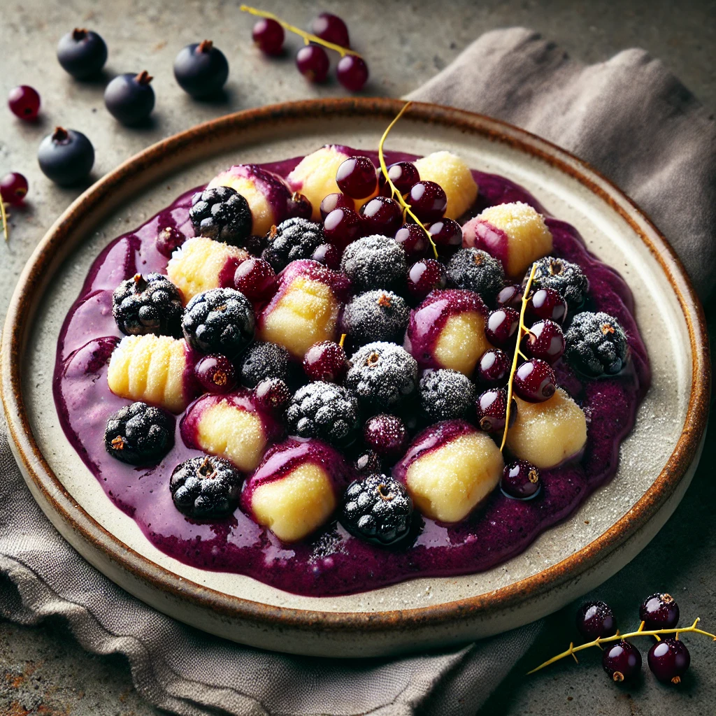 Édes gnocchi recept feketeribizlis-mascarponés mártással