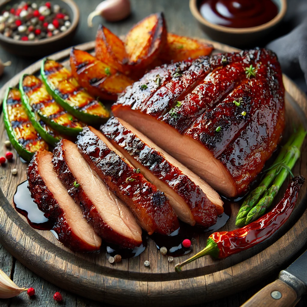 Szaftos, füstös BBQ kacsamell, lassan sütve