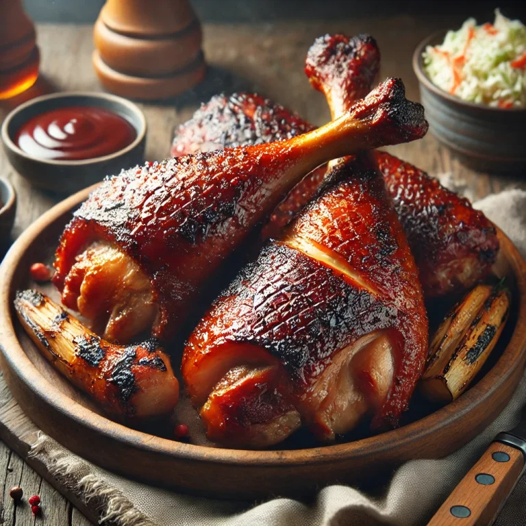 Füstölt BBQ libacomb tálalva